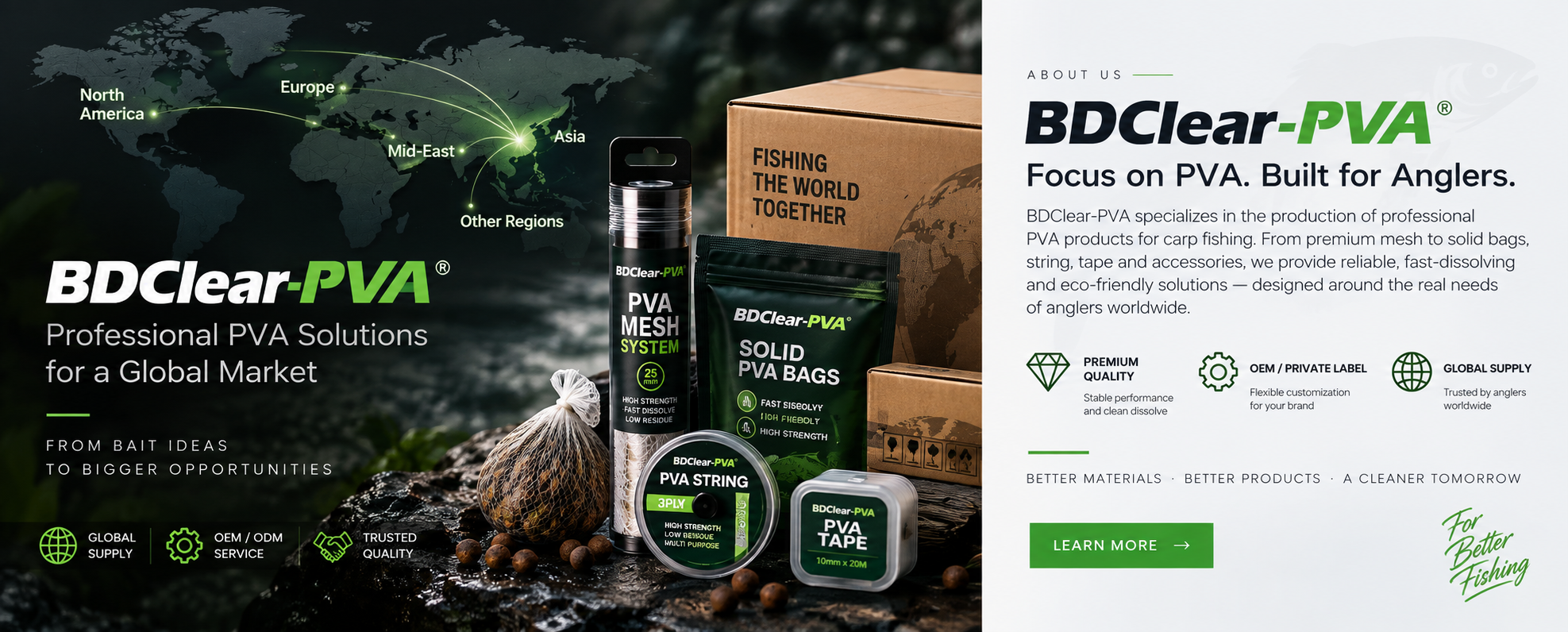BDClear-PVA products and global supply network
